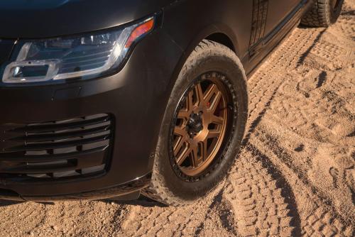 Mantra Wheels for Land Rover Range Rover Matte Black Seamak 20″ Matte Bronze Center Black Ring