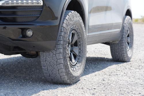 Mantra Wheels for Porsche Cayenne Black Fox Forged 18 Matte Black