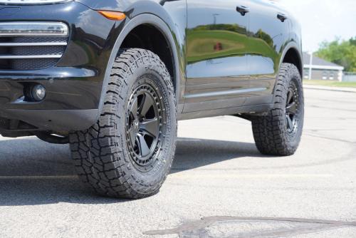 Mantra Wheels for Porsche Cayenne Black Fox Forged 18 Matte Black