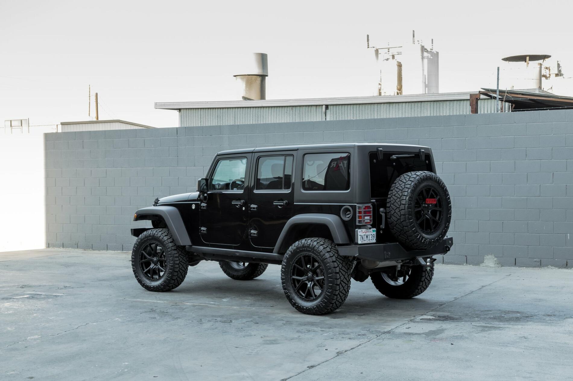 Mantra Wheels for Jeep Wrangler Black Knighthawk Satin Black - Mantra Wheels